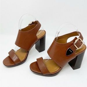 Coach Betsy Slingback Sandals Platform Heels 8 B